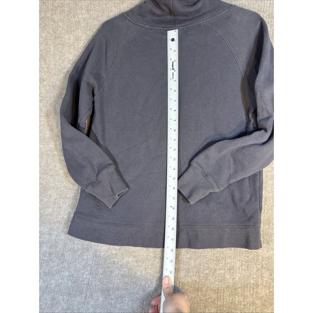 Ariat REAL Sweatshirt Womens M Charcoal Grey Cowl Neck Fleece Pullover‎ - Picture 7 of 8